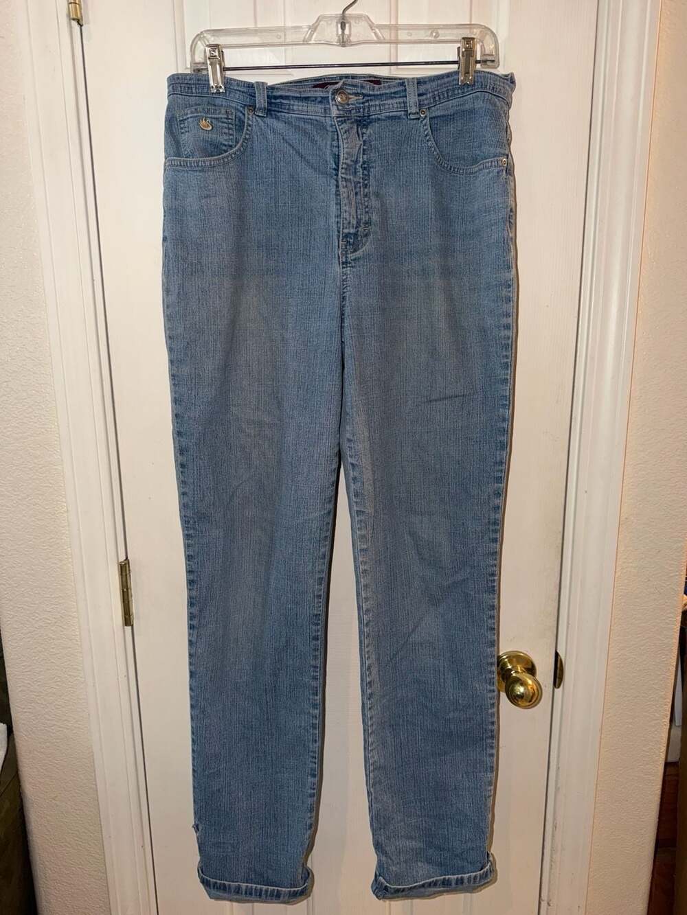 Gloria Vanderbilt Women's Light Wash Blue Denim Jeans Size 10